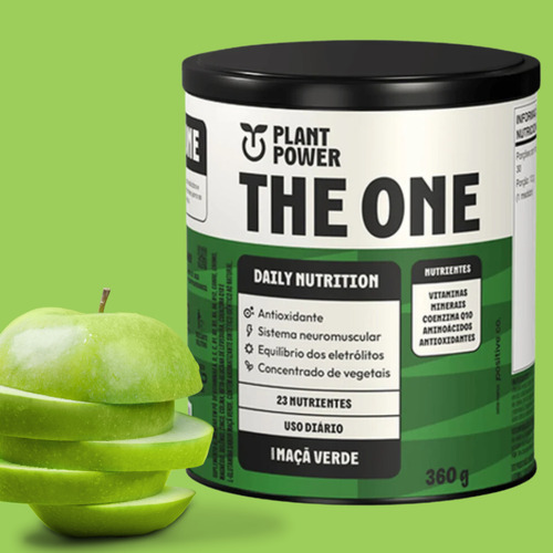 Suplemento Alimentar The One 23 Nutrientes Plant Power Maça Verde 360g