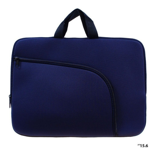 Imagem 3 de 4 de Capa Case Pasta Notebook Com Bolso 15,6 Azul