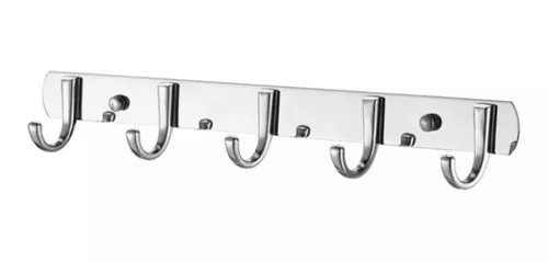 Cabide de Parede Com 5 Ganchos, XMkindfy Multiuso em Inox