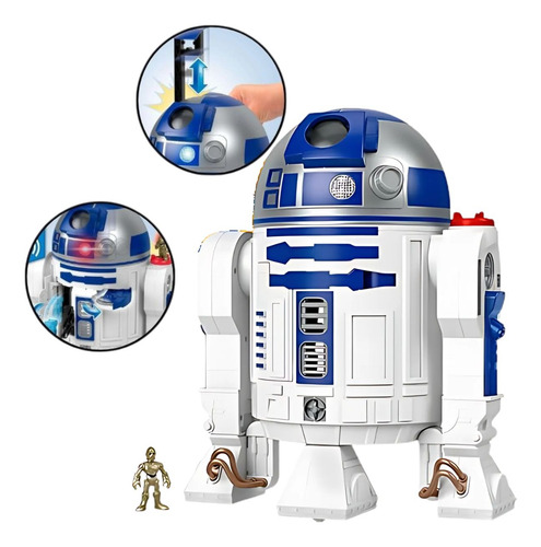 Boneco Gigante Star Wars R2d2 Som E Luz Imaginext