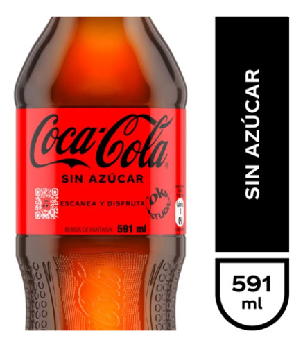 Coca Cola - Zero - 591ml - Pack 12 Unidades