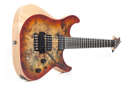 Imagen 2 de 6 de Guitarra eléctrica Schecter Reaper-6 FR S de fresno 2019 satin inferno burst satin con diapasón de ébano