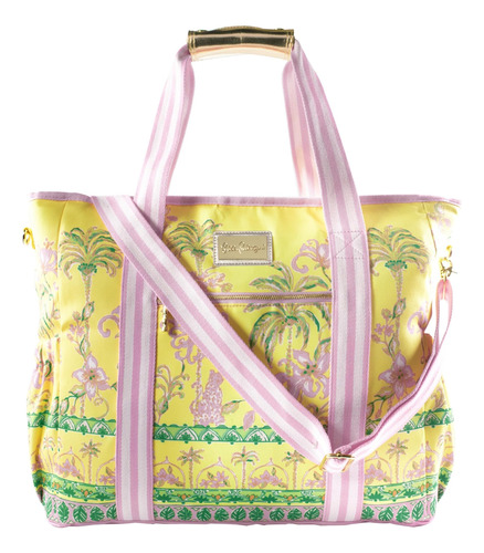 Lilly Pulitzer Refrigerador Amarillo Para Picnic Y Playa, Bo