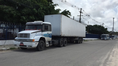 Imagem 3 de 4 de Caminhão Mb 1935 Ls Ano 94 E Carreta Baú 26 Plts Iderol 82