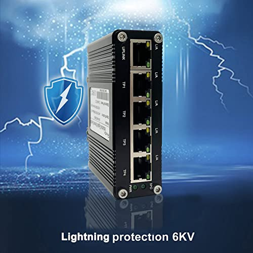 Switch Ethernet Industrial Gigabit Endurecido De 5 Puertos