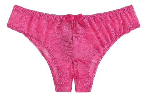 Braguitas De Encaje Floral Para Mujer, 1 Pieza, Sin Entrepie