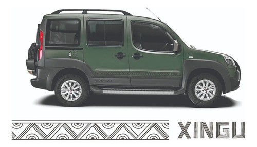 Adesivo Faixa Lateral Fiat Doblo Xingu Sporting Ca-13413