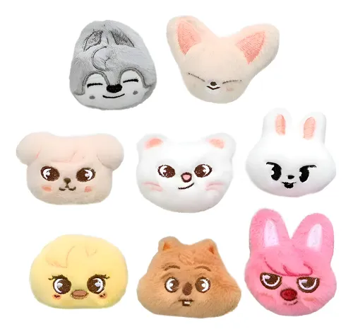 Broche Papa Skzoo Para Crianças, 8 Unidades, Design Xx Zzx