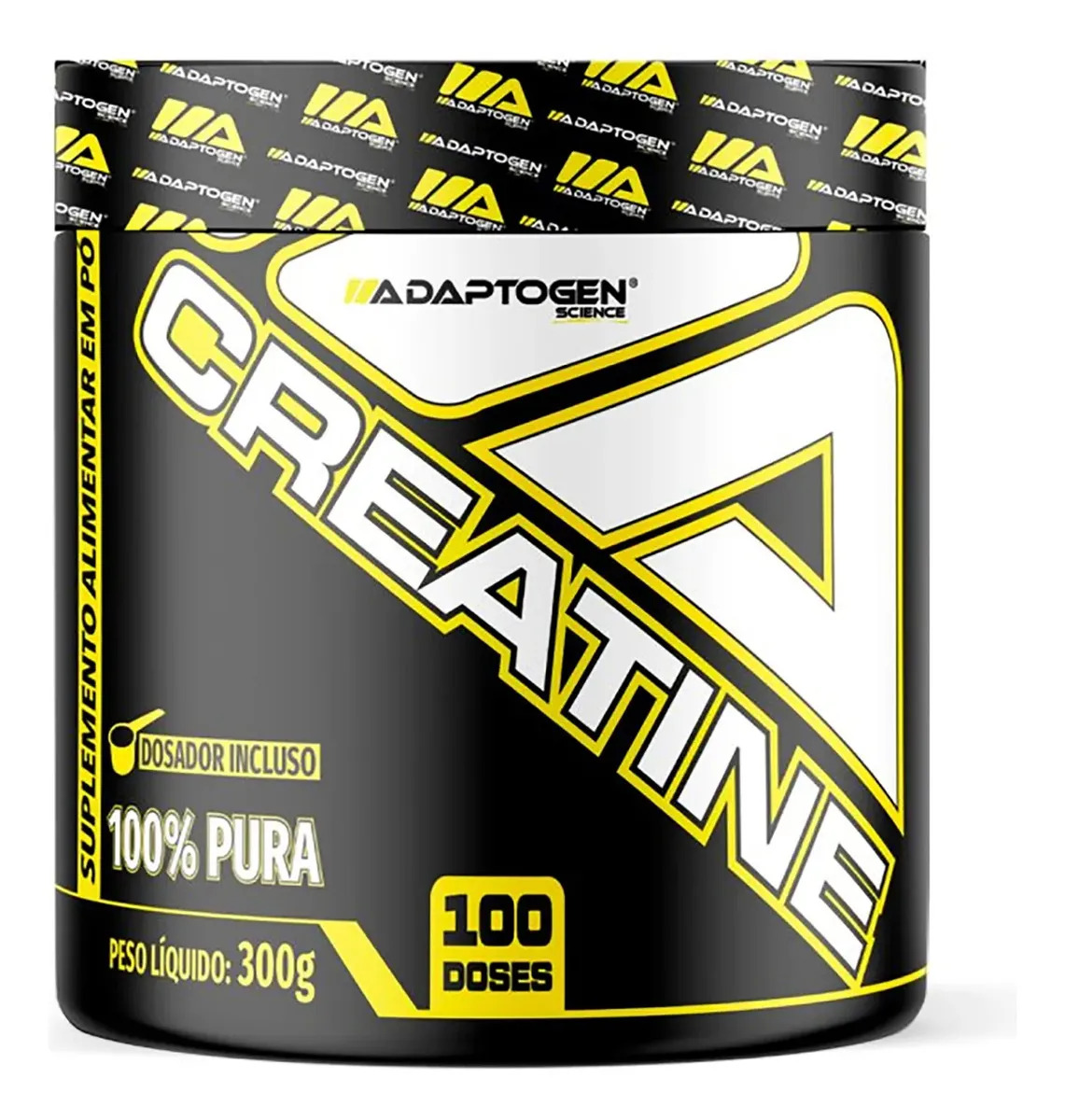 Creatina Platinum 300g Adaptogen Science 100% Pura Sem Sabor