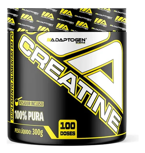 Creatina Platinum 300g Adaptogen Science - 100% Pura Sabor Sem sa...
