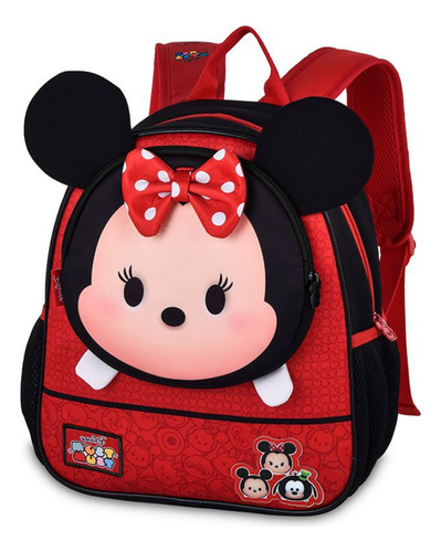 Mochila Infantil Minnie 3d Alça Costa Escola Menina Conforto