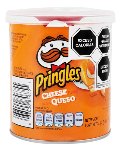 6 Pack Papas Queso Pringles 40