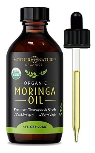 Aceite De Moringa, Certificado Orgánico Usda, 100% Puro