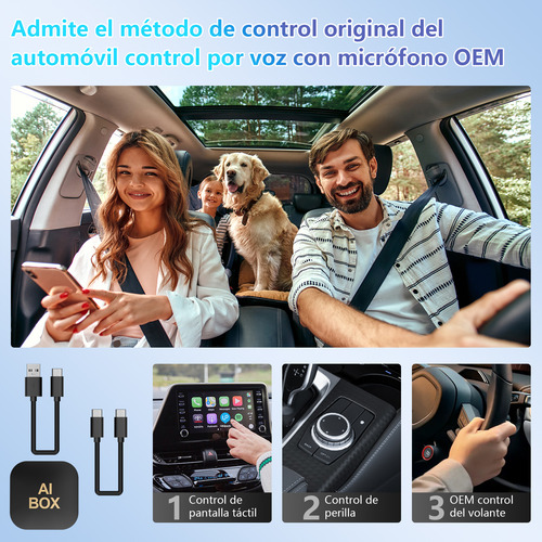 Carplay Adaptador Ai Box Cableado Inalámbrico Para Automóv