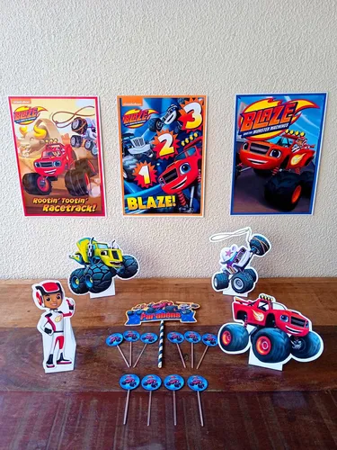 kit festa só um bolinho carros Blaze e os Monster Machines