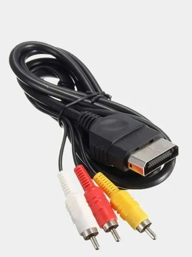 Cable Audio Vídeo Consola Clásica Negra Rca Compatible