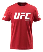 Comprar Remera Ufc Red Manga Corta Estampa Vinilo