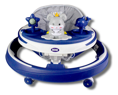 Andadera De Lujo Con Luz Led Y Sonido Noni Is-102b Color Azul