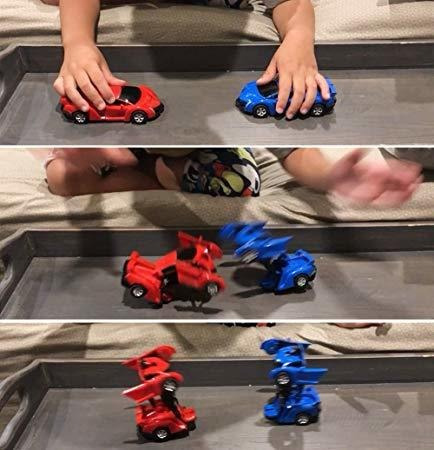 Xhaiz Robot Rescue Bots,robot Pull Back Car Toy Fo