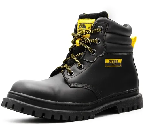 Bota De Trabajo Piel Con Suela Cosida Y Casquillo Acero 224a