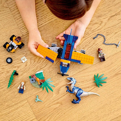 Lego Jurassic World 75942 Velociraptor Rescate 101 Pzs Dino