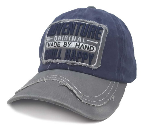 Gorra Vintage Hombre Mujer Visera Gastada Denim Adventure