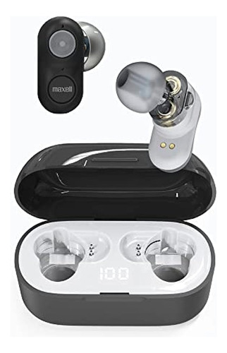 Maxell High Fidelity Dual Driver True Wireless Earbuds, Blue