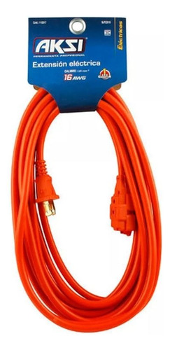 Multicontacto Pared Extensiones Electricas 30 Mts Aksi Rojo! Color Naranja Claro