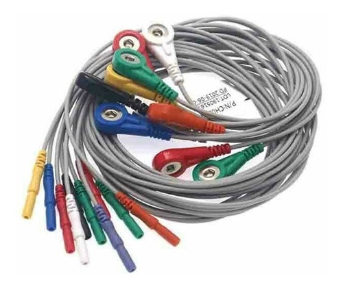 Paquete Con 5 Cables Para Holter, Universales