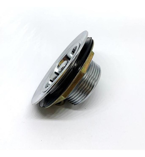 Imagem 3 de 4 de Ralo/ Válvulva P/ Pia 3,1/2' Metal C/ 10 Uma Embalagem