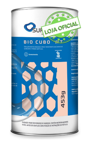 Bio Cubo Tratamento Que Limpa Fossa E Caixa De Gordura 450g