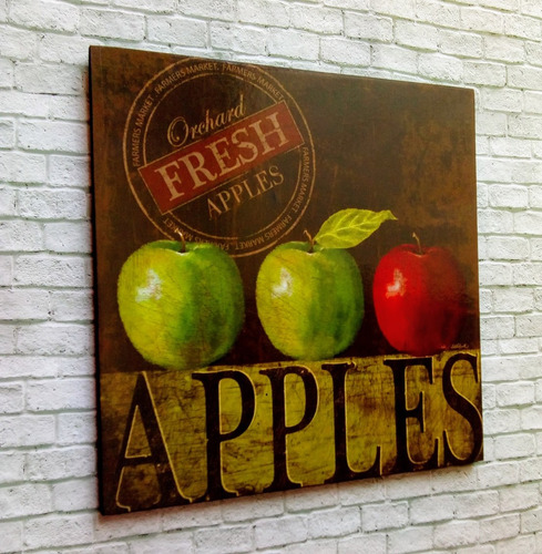Cuadros Decorativos Para Comedor O Cocina 23x23 4pz Frutas