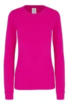 Comprar Playera Mujer Manga Larga Colores 100% Algodón - Yazbek