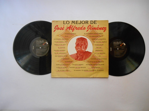  Lp Vinilo José Alfredo Jiménez Lo Mejor Edición Mexico 1987