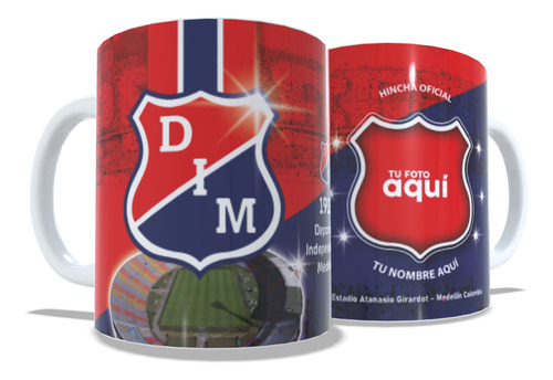 Pocillo Taza Mug Personalizado Independiente Medellín Dim