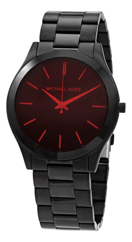 Reloj Michael Kors Slim Runway Mk8734 Negro Negro Negro