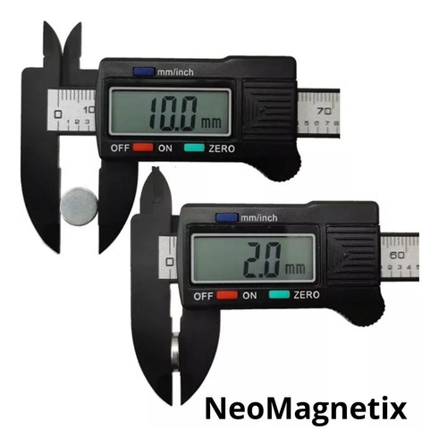 Imã Neodímio Neomagnetix - 10mm X 2mm - Alta Qualidade