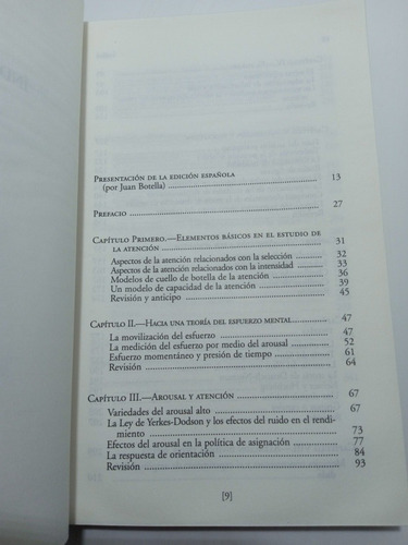 Imagen 5 de 7 de Atención Y Esfuerzo - Daniel Kahneman - Psicología