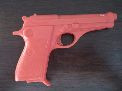 Pistola Juguete Retro Roja Plástico Años 90
