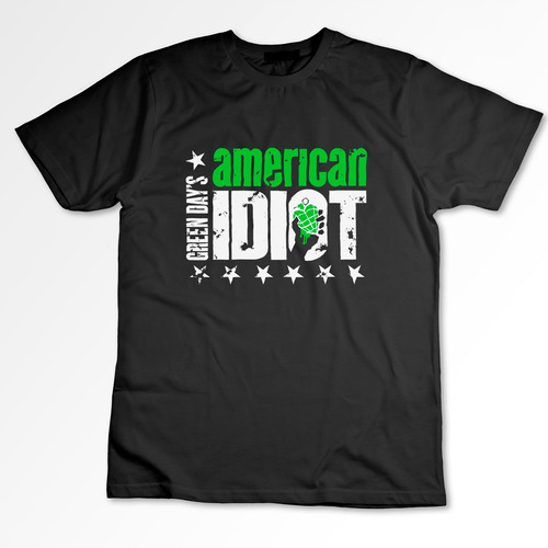 Remera Green Day Algodon Peinado