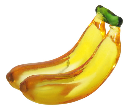 Estatuilla De Fruta, Adorno De 90x38mm Dos Plátanos
