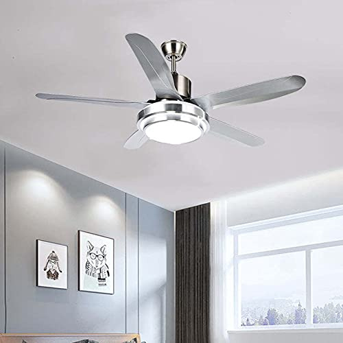 Ventilador Techo Simple Moderno Silencioso Lampara Led Hogar