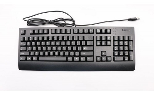 Teclado Lenovo Usb Ingles Color Negro