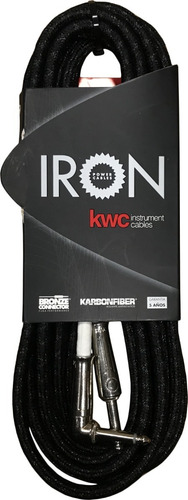 Cable Plug-plug Angular Mallado Kwc Iron Negro 223d 6 Metros