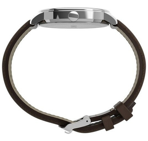 Reloj Timex Easy Reader Bold Modelo: Tw2v21300 Color de la correa Café Color del fondo Crema
