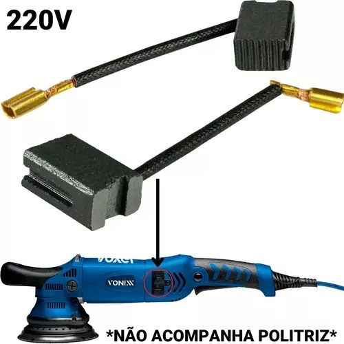 Par De Escovas Carvão Politriz Rotativa Orbital Vonixx 220v*