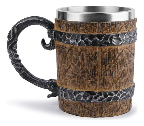 Taza For Beber Cerveza De Barril De Té De Madera Estilo 2