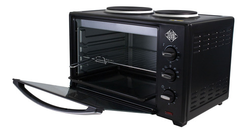 Imagen 3 de 4 de Horno De Mesa Eléctrico Telefunken Tf-e562ca 56l Negro Jmp
