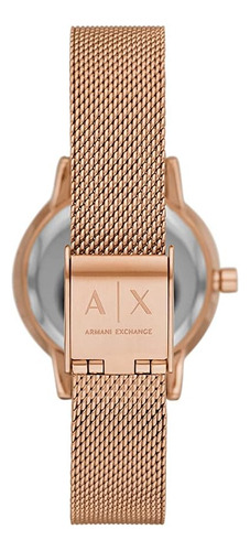 Reloj Pulsera Mujer Ax Armani Exchange Ax7121 Oro Rosado