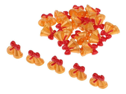 Bake 20 Piezas De En Miniatura, Amarillo, Rojo, Campanas